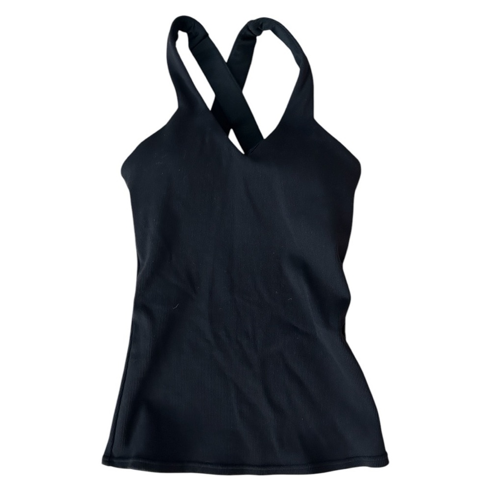ALO Yoga Crisscross Ribbed Workout Top